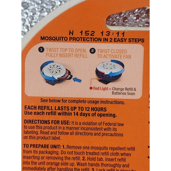 Lot of 4 Off! Clip-On Refills Mosquito Repellent For All Clip On Models - Picture 4 of 6